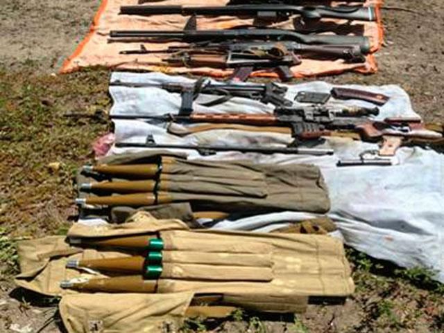 У Красному Лимані викрито склад зброї терористів