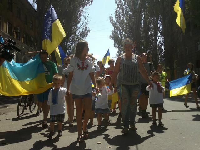 У Слов'янську відбувся патріотичний мітинг за Україну (Фото. Відео)