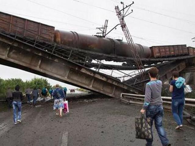 Збитки від пошкодження залізничної інфраструктури на сході України сягнули 600 млн грн