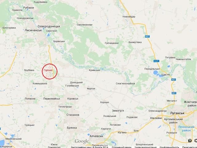 Нацгвардия освободила Горское в Луганской области