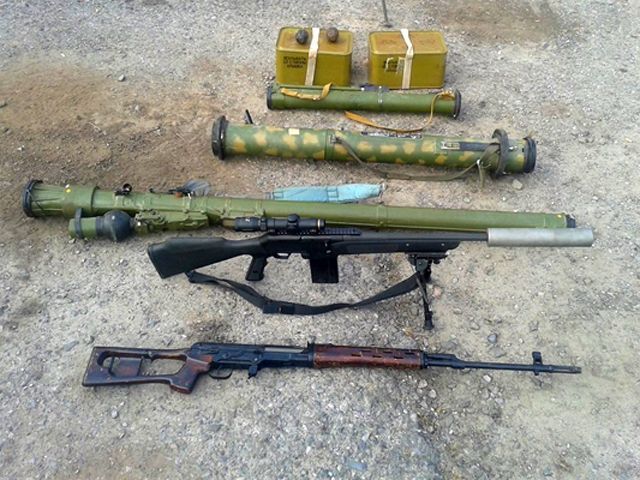 В освобожденных от террористов населенных пунктах нашли оружие российского производства (Фото)