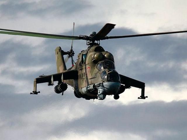 Близ Георгиевки террористы сбили Ми-24, экипаж погиб, — СНБО
