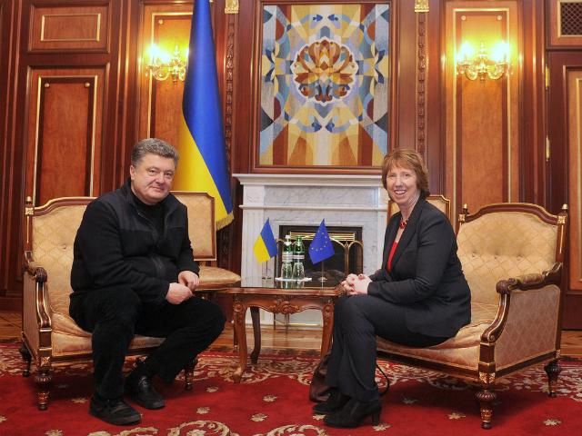 Порошенко розпочне свій візит до Мінська із зустрічі з Ештон Порошенко розпочне свій візит до Мінська із зустрічі з Ештон