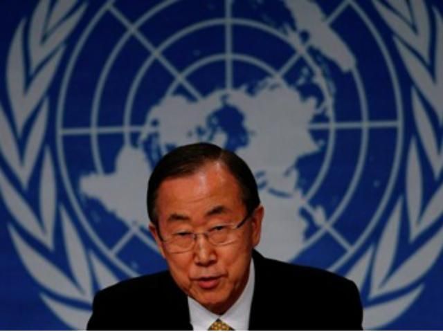 Генсек ООН закликав шукати мирний вихід із ситуації на Донбасі Генсек ООН закликав шукати мирний вихід із ситуації на Донбасі