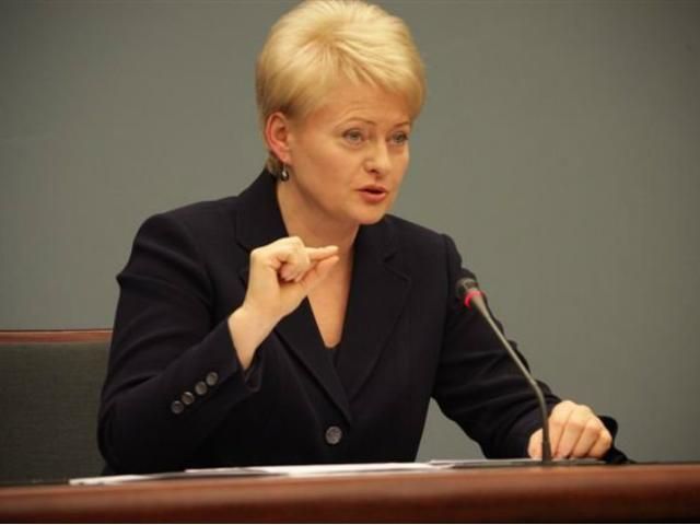 Грібаускайте заявила, що Росія перебуває в стані війни проти Європи Грібаускайте заявила, що Росія перебуває в стані війни проти Європи