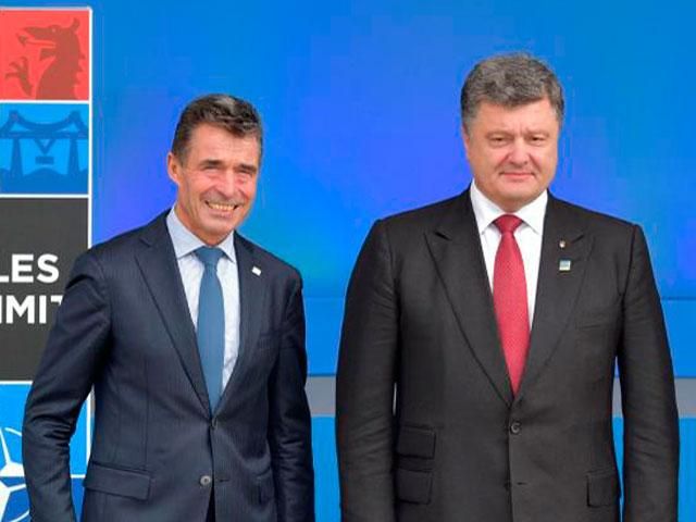 Прямой эфир — пресс-конференция генсека НАТО Расмуссена и Петра Порошенко