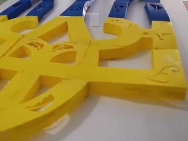 На 3D-принтере напечатали самый большой герб Украины