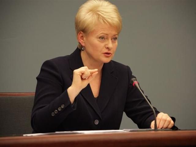 Украина защищает не только свою территорию, но и всю Европу, — Грибаускайте Украина защищает не только свою территорию, но и всю Европу, — Грибаускайте