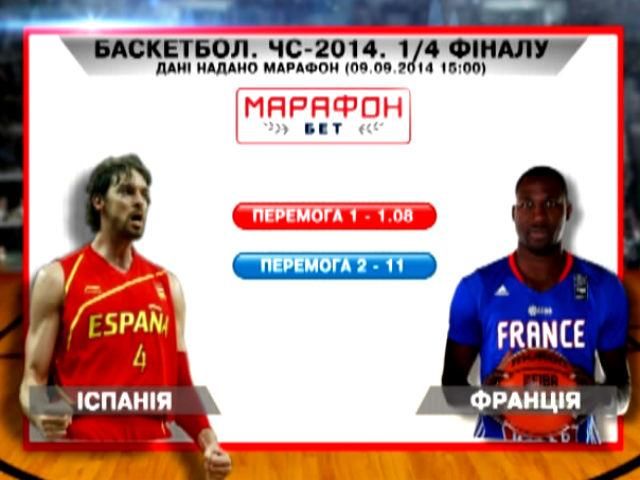 Матч дня. Баскетбол. Іспанія – Франція Матч дня. Баскетбол. Іспанія – Франція