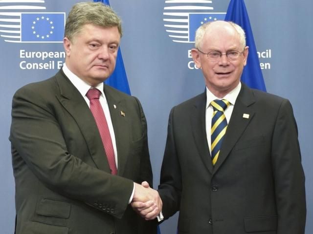 Порошенко пообщался с Ван Ромпеем Порошенко пообщался с Ван Ромпеем