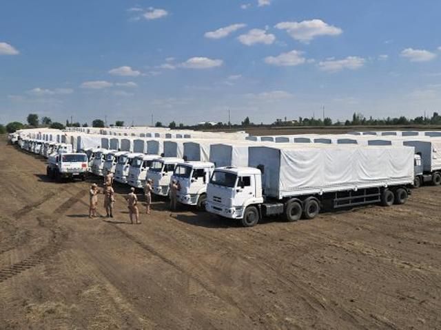 120 вантажівок російської "гуманітарки" перетнули ПП "Донецьк" РФ, — ЗМІ