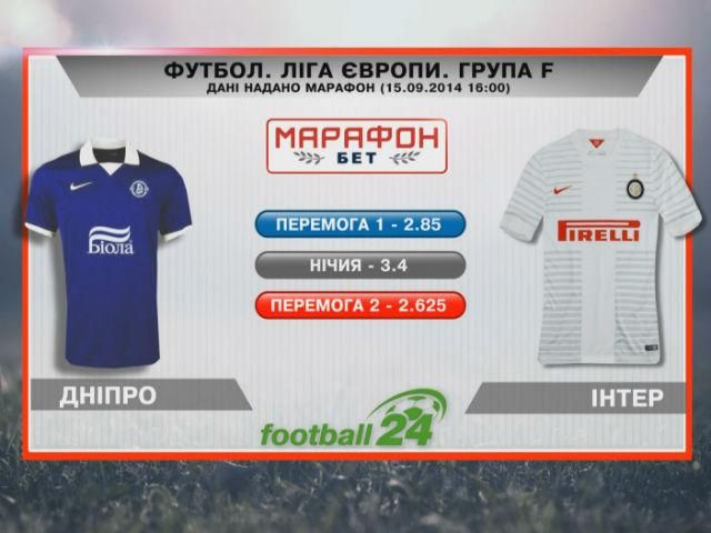 Матч дня: "Днепр" против "Интера" Матч дня: "Днепр" против "Интера"