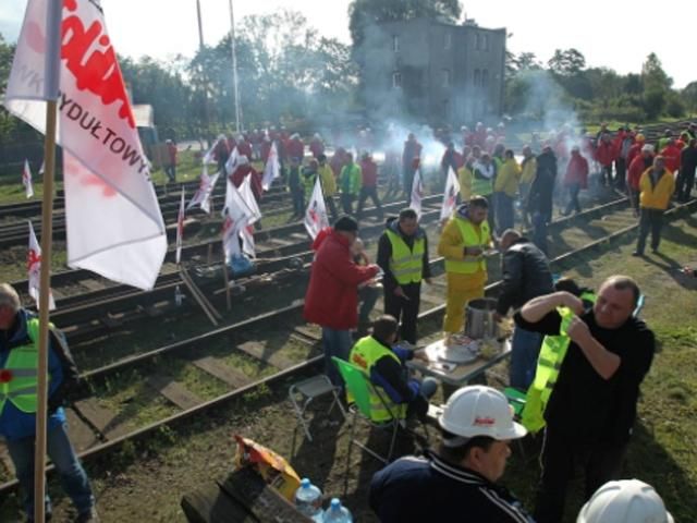 Польские шахтеры протестуют против ввоза угля из России