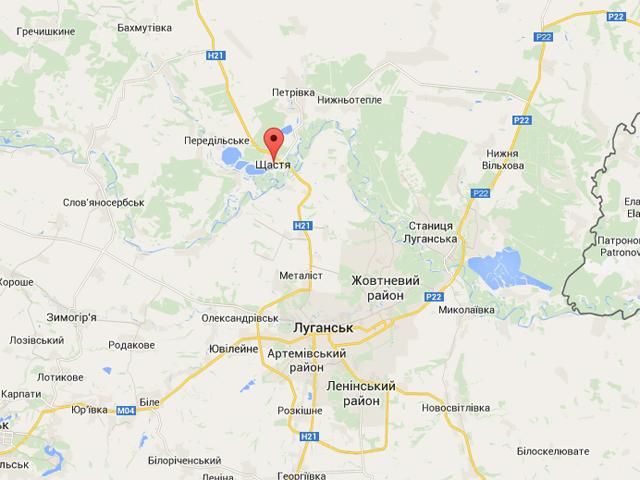 Террористы из танков и минометов обстреливают Счастье Террористы из танков и минометов обстреливают Счастье