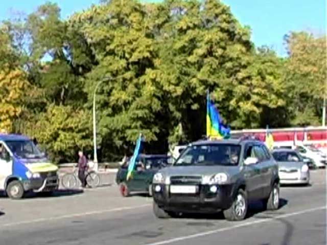 Херсонський Автомайдан влаштував патріотичний пробіг (Відео)