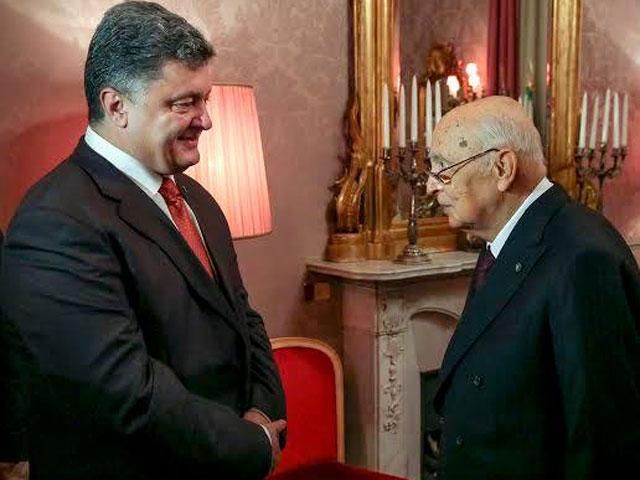 Порошенко зустрівся з Президентом Італії (Фото)