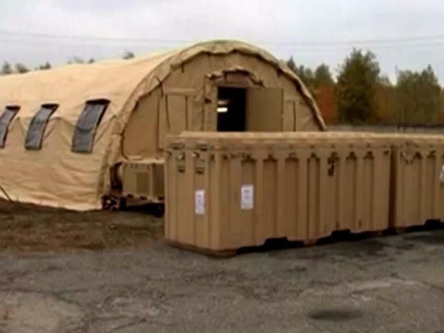 Американцы показали военные палатки для бойцов АТО Американцы показали военные палатки для бойцов АТО