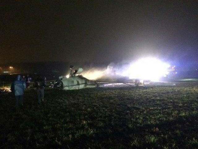 Появились фото с места авиакатастрофы во "Внуково"