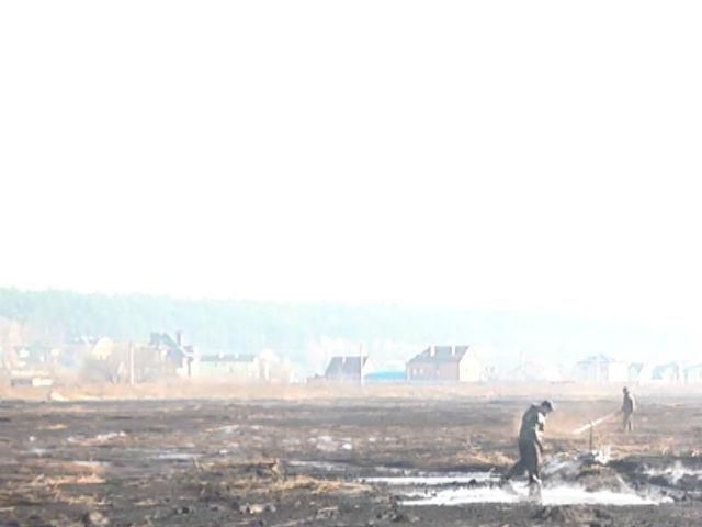 В Киевской области горят торфяные залежи