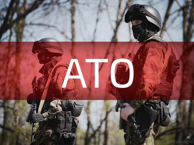 В результате обстрелов террористов один военный получил ранения, — штаб АТО