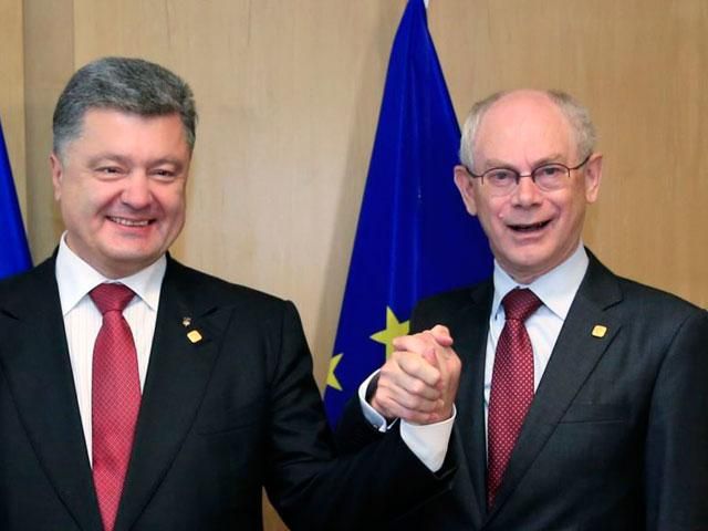 Порошенко і Ромпей побачили прогрес у переговорах щодо газу Порошенко і Ромпей побачили прогрес у переговорах щодо газу