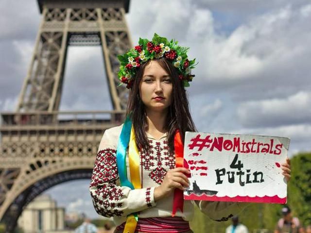 ФОТО ДНЯ: #NoMistrals4Putin - 13 листопада 2014 - Телеканал новин 24