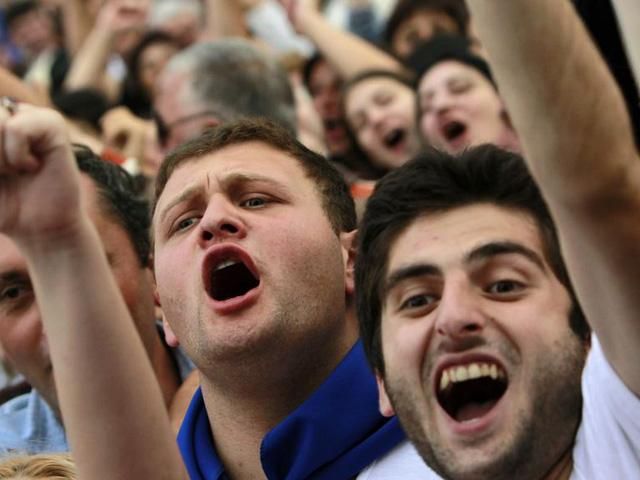 У Тбілісі пройшов мітинг проти "анексії Абхазії" У Тбілісі пройшов мітинг проти "анексії Абхазії"