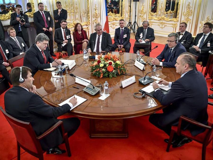 Розпочалося засідання "Вишеградська група+Україна" Розпочалося засідання "Вишеградська група+Україна"