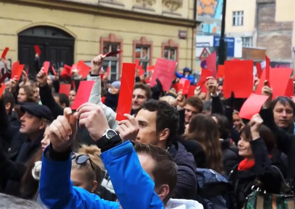 В Праге протестовали против высказываний президента Земана