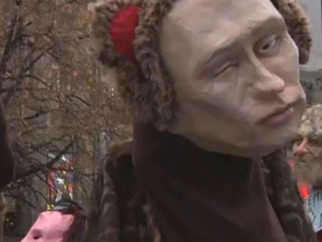 В Праге высмеяли Путина В Праге высмеяли Путина