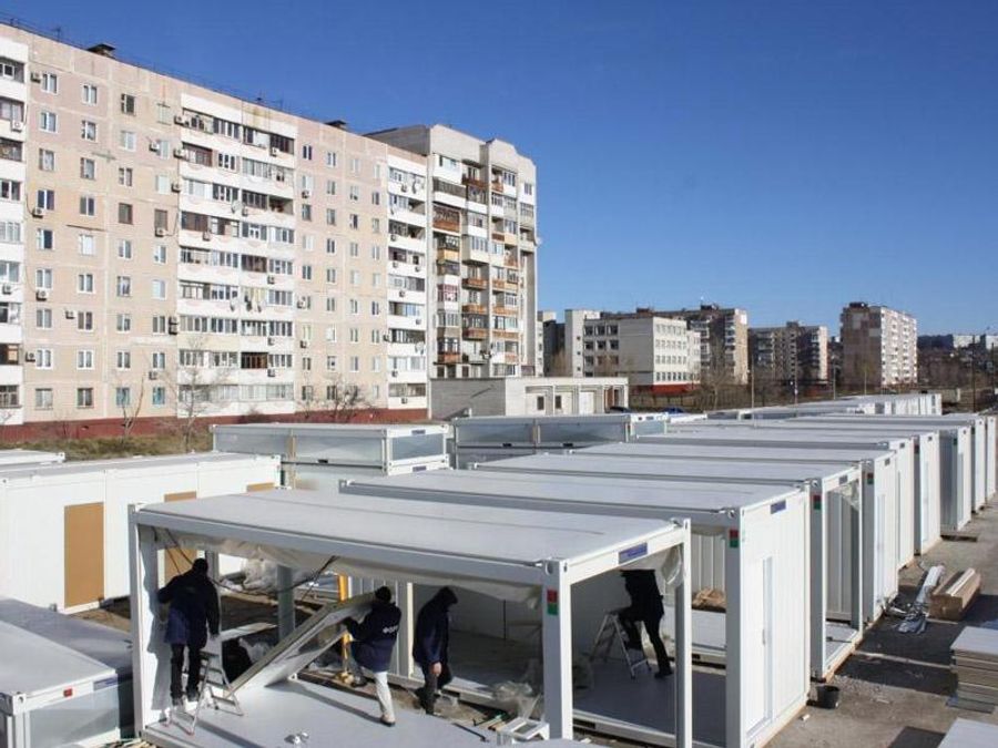 В Запоріжжі триває будівництво містечка для біженців В Запоріжжі триває будівництво містечка для біженців
