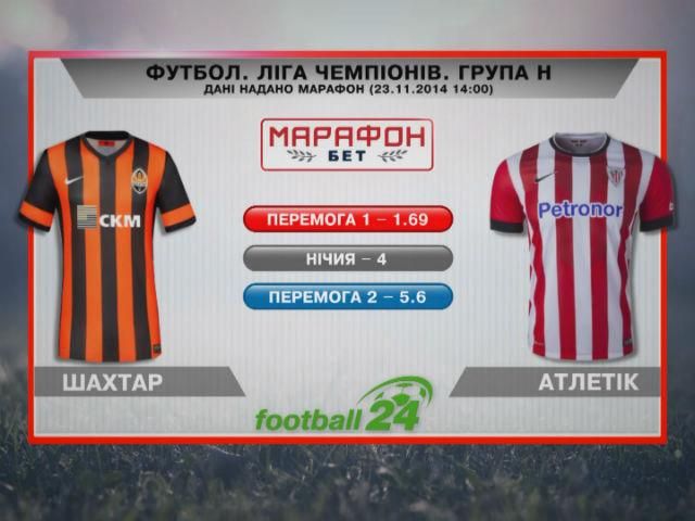 Матч дня: "Шахтер" против "Атлетик" Матч дня: "Шахтер" против "Атлетик"