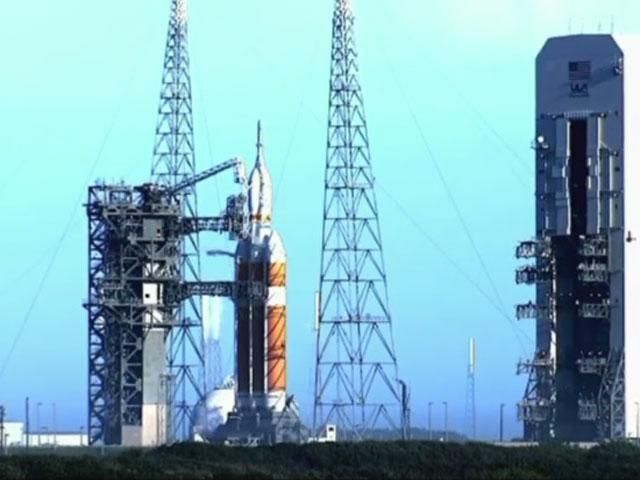 Запуск космічного корабля Orion 