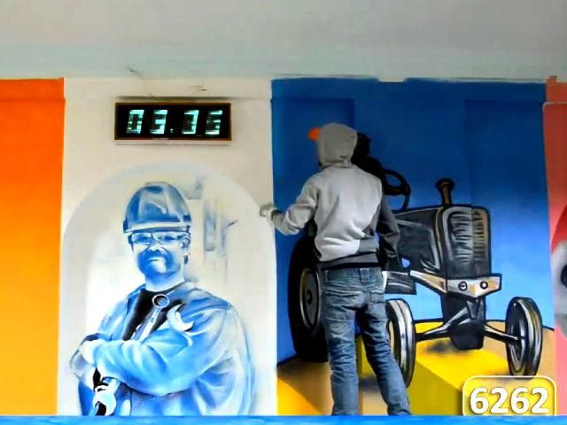 Художники из западной Украины разрисовывали Славянск Художники из западной Украины разрисовывали Славянск