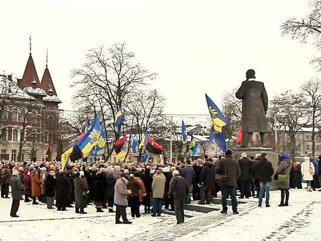 У Львові вшанували пам'ять про Бандеру