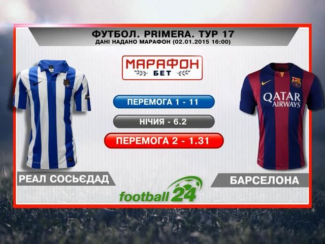 Матч дня: "Реал Сосьедад" против "Барселоны" Матч дня: "Реал Сосьедад" против "Барселоны"