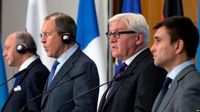 Главы МИД Украины, РФ, ФРГ и Франции договорились о встрече в Берлине