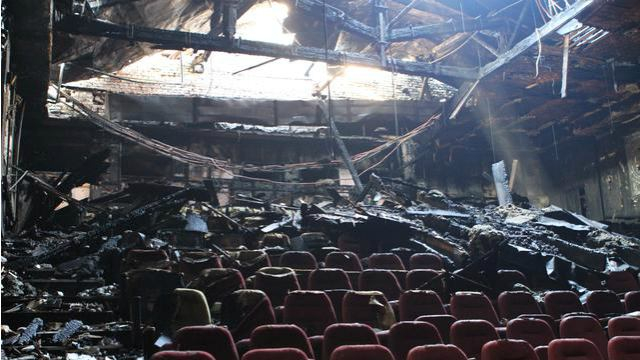 Погорелый кинотеатр "Жовтень" реконструируют