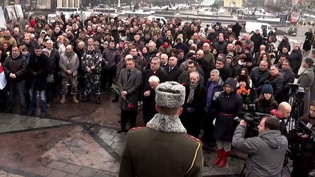 Як Україна проводила загиблого грузинського героя