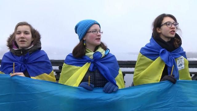 Как отмечали День Соборности в разных уголках Украины