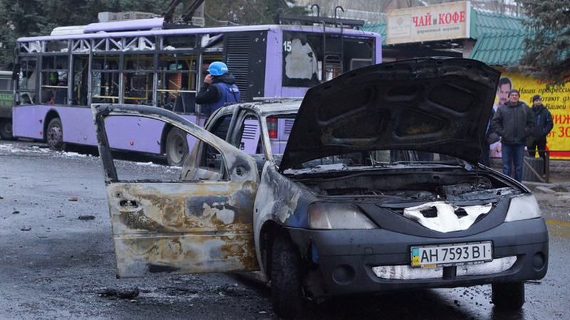 Актрису, яка розповідала про "розп’ятого хлопчика", помітили на місці теракту в Донецьку