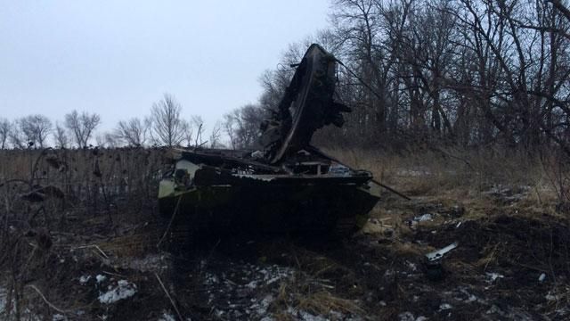 Украинцы уничтожили колонну россиян, которые ехали на штурм донецкого аэропорта