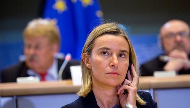 Могеріні закликала Росію припинити військову, політичну і фінансову підтримку бойовиків Донбасу Могеріні закликала Росію припинити військову, політичну і фінансову підтримку бойовиків Донбасу