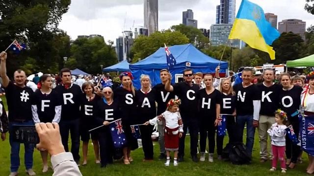В Австралии прошла акция в поддержку Савченко