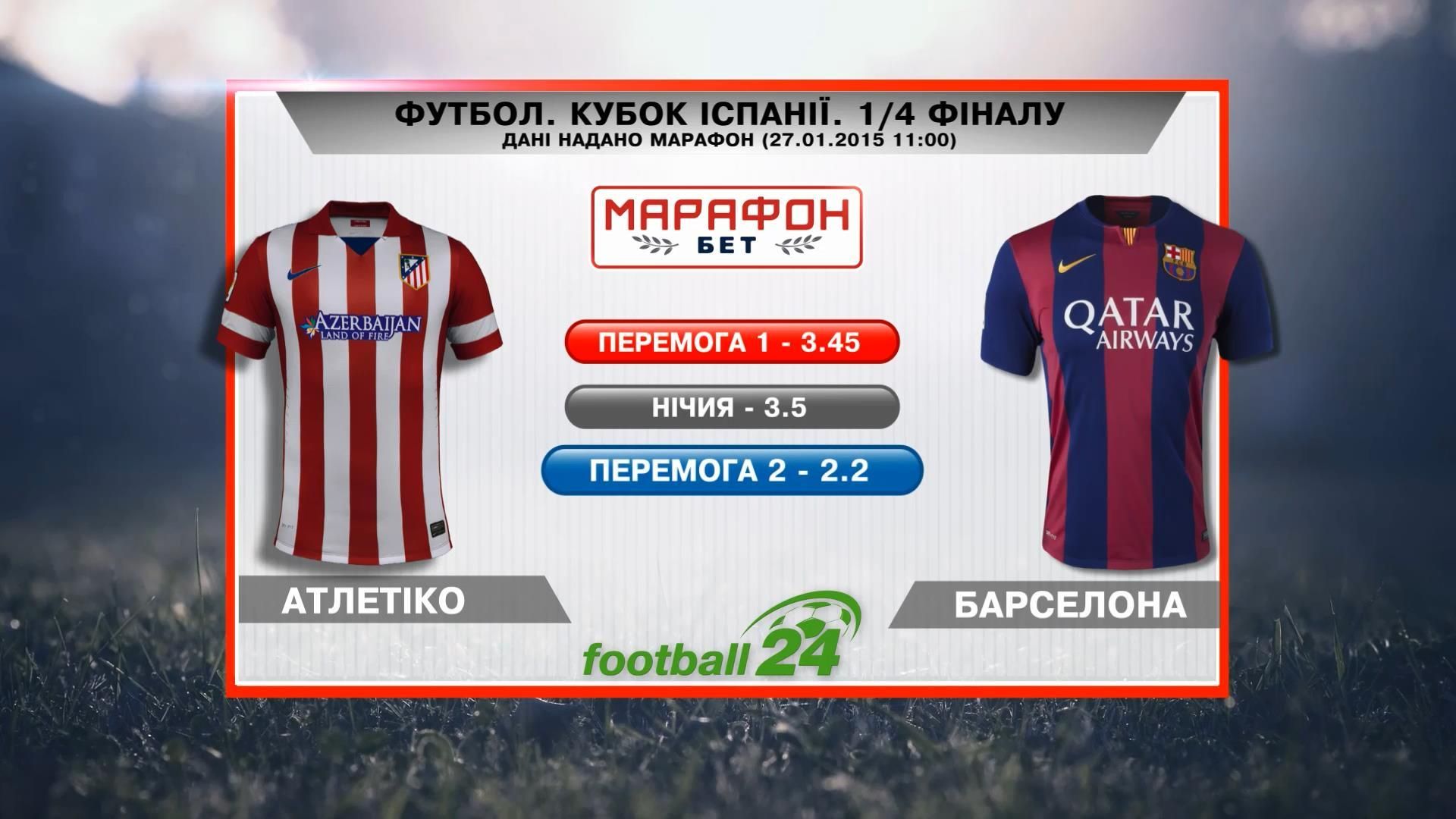 Матч дня: "Атлетіко" проти "Барселони" Матч дня: "Атлетіко" проти "Барселони"