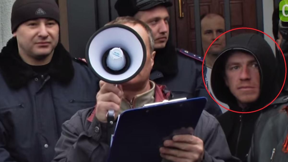 "Моторола" принимал участие в пророссийском митинге в Харькове в марте 2014-го (Видеофакт)