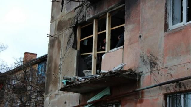 Обстрелянные дома Счастья Обстрелянные дома Счастья