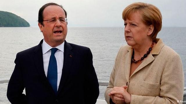 Меркель та Олланд везуть Путіну свій "мирний план", — ЗМІ Меркель та Олланд везуть Путіну свій "мирний план", — ЗМІ