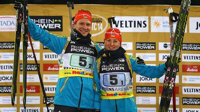 Біатлон. Українська збірна залишила росіян поза медальним п'єдесталом Біатлон. Українська збірна залишила росіян поза медальним п'єдесталом