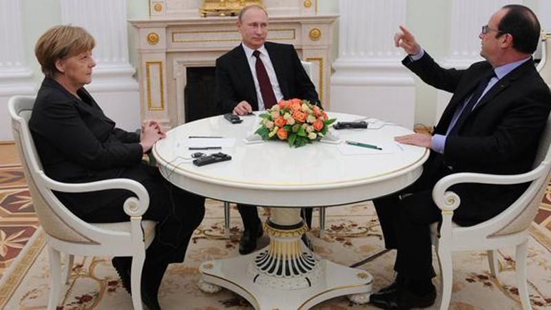 В Москве завершились переговоры Меркель, Олланда и Путина